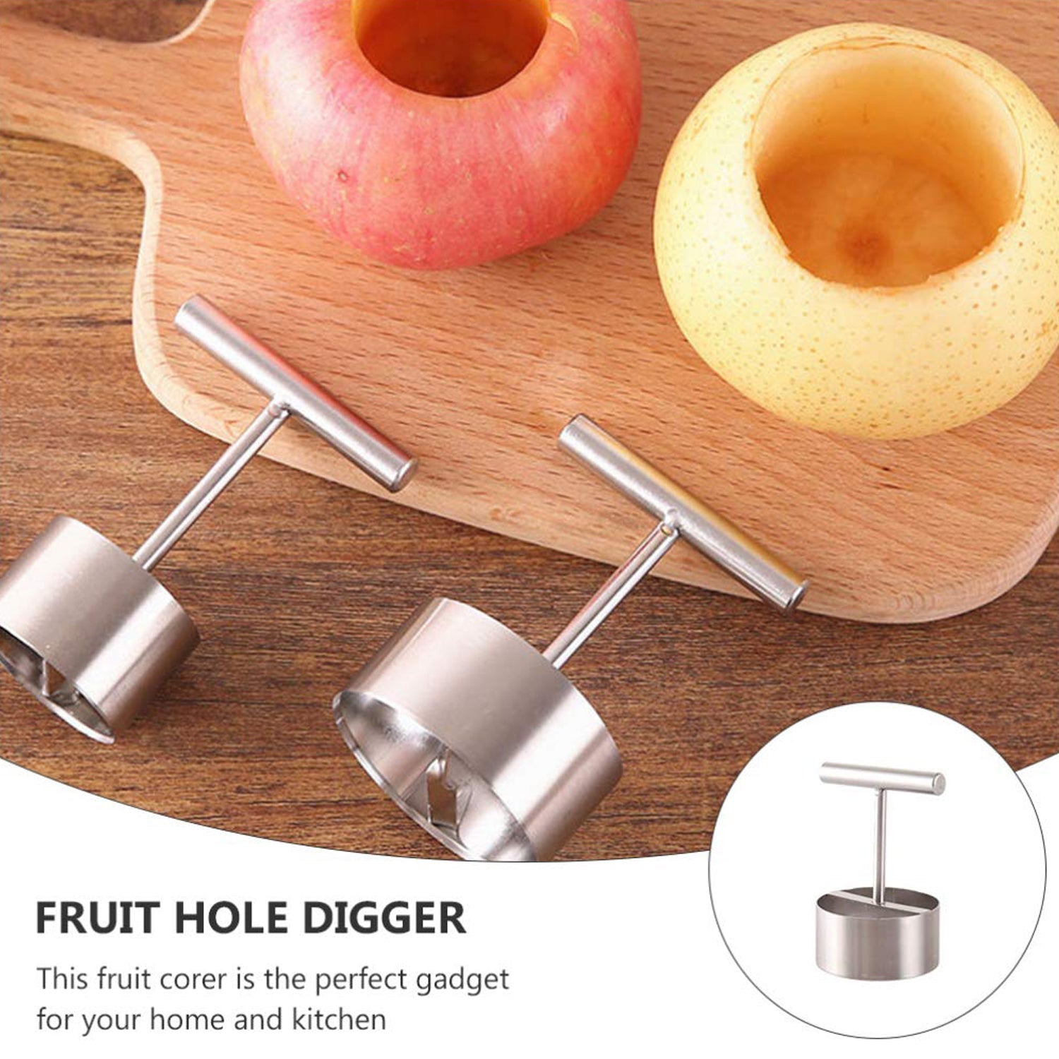 10016 Corer Pear Core Separator Vegetable Core Remover Seeder Cutter Pitter Fruit Hole Remover Coring Tool (1 Pc) 10016 Corer Pear Core Separator Vegetable Core Remover Seeder Cutter Pitter Fruit Hole Remover Coring Tool (1 Pc)